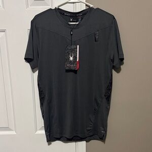 Spyder Men's Dark Gray Short Sleeve Tee